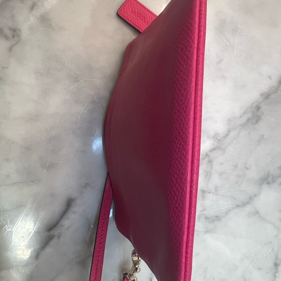 Hot Pink COACH Wristlet Wallet with Inner Pockets. Slim Design, 4"X6" - Picture 4 of 4